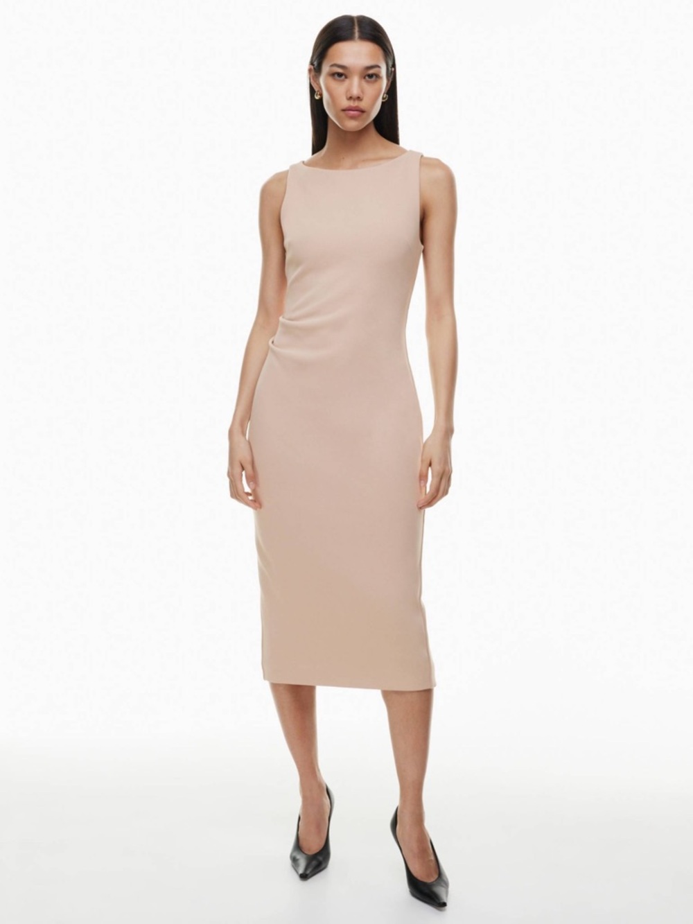 Aritzia Babaton Doorway Sleeveless Midi Bodycon Dress